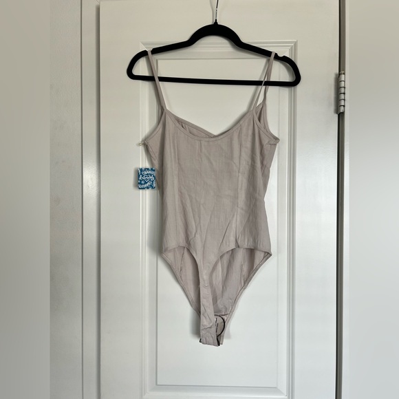 Free People Bodysuit in Light Grey - Picture 2 of 6